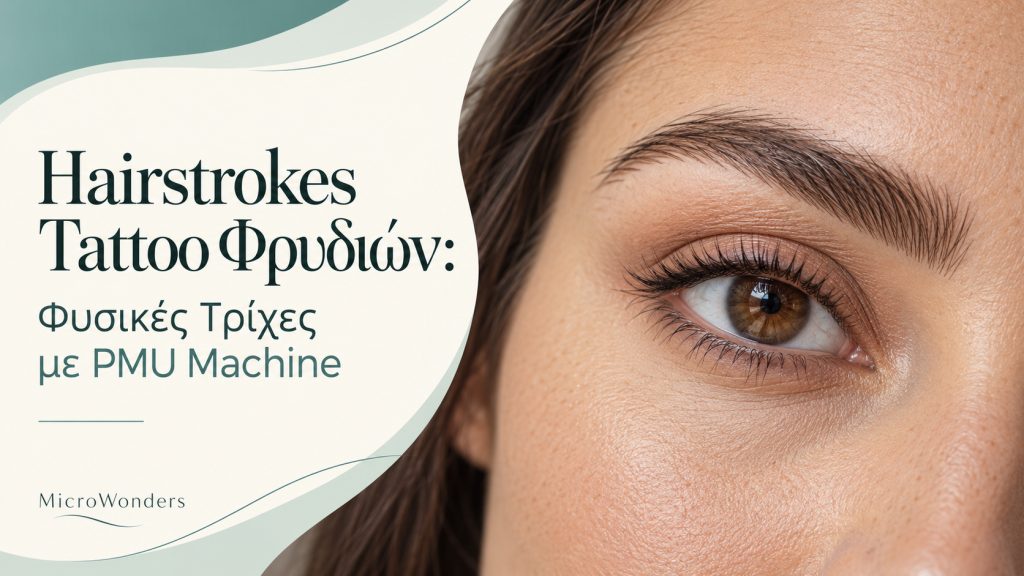 Το Hairstrokes Tattoo φρυδιών αναπαράγει φυσικές τρίχες με ψηφιακό PMU μηχάνημα για μέγιστη διάρκεια & μηδενικό τραυματισμό. Μάθε πώς υπερέχει του microblading.
