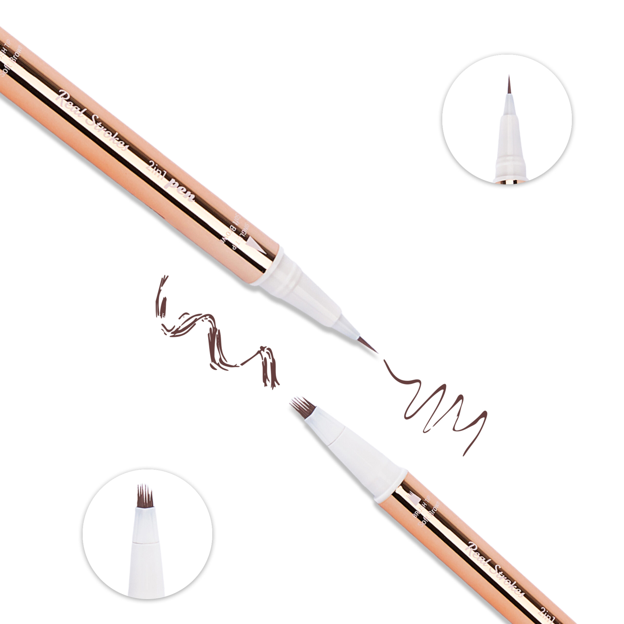 Real Strokes Brow Pen Saint Palm - MicroWonders - Aesthetic Art Academy Real Strokes Brow Pen Saint Palm